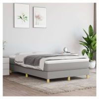 vidaXL Posteľný rám na boxspring bledosivý 120x200 cm látka