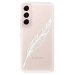 Odolné silikónové puzdro iSaprio - Writing By Feather - white - Samsung Galaxy S22+ 5G