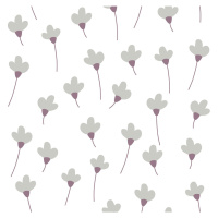 DEKORNIK Simple Daisies On White - Tapeta