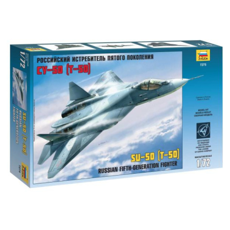 Model Kit letadlo 7275 - Sukhoi T-50 Russian Stealth Fighter (1:72) Zvezda