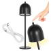 Toolight Toolight, bezdrôtová nočná USB lampa APP1358-T, čierna matná, OSW-08621