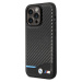 BMW Carbon Kryt pre iPhone 14 Pro, Čierny