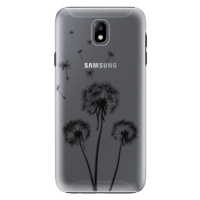 Plastové puzdro iSaprio - Three Dandelions - black - Samsung Galaxy J7 2017