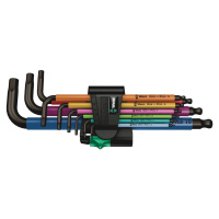 WERA Sada imbusových kĺúčov Hex-Plus Multicolour 1, 9 dielna