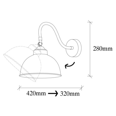 Nástenné svetlo Saglam 3742, nastaviteľné, čierna Opviq lights