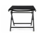 Garthen 40605 Hliníková záhradná stolička - skladacia celá čierna