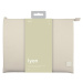 UNIQ LYON SNUG-FIT PROTECTIVE RPET FABRIC LAPTOP SLEEVE (UP TO 14”) - SEASALT (LIGHT BEIGE)