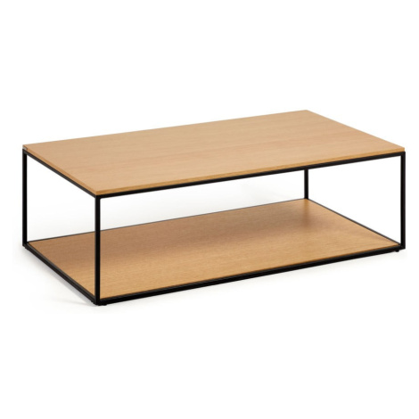 Konferenčný stolík s doskou v dubovom dekore v prírodnej farbe 60x110 cm Yoana – Kave Home