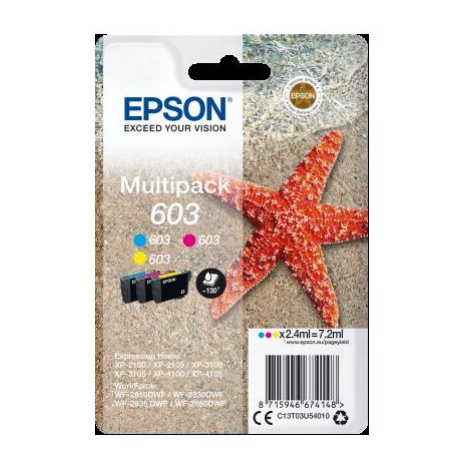 Epson multipack 3-colours 603, Cyan, Magenta, Yellow