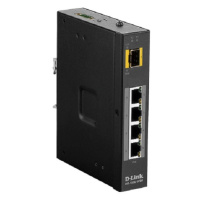 D-Link DIS-100G-5SW 5 Port Unmanaged Switch with 4 x 10/100/1000BaseT(X) ports & 1 x 100/1000Bas