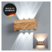 LED nástenné svietidlo v prírodnej farbe Shine-wood – Fischer & Honsel