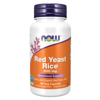 NOW FOODS Red Yeast Rice (Červená kvasnicová ryža) 600 mg 60 kapsúl