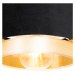 Moderné stropné svietidlo čierne so zlatou - Elif