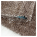 Kusový koberec Brilliant Shaggy 4200 Taupe - 80x150 cm Ayyildiz koberce