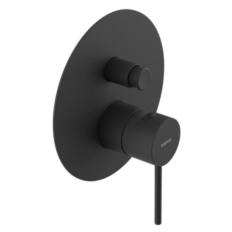 Podomietková sprchová batéria ULTRAMIX, 2 výstupy, čierna matná UT042B Sapho