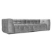 Sivá zamatová pohovka Windsor & Co Sofas Vesta, 280 cm