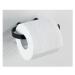 Čierny nástenný držiak na toaletný papier Wenko Classic Plus