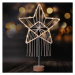 Solight LED vianočná hviezda Lapač snov, biela, 49 cm, 45x LED, 2x AAA