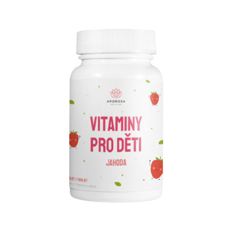 APOROSA Vitamíny pre deti jahoda 90 tabliet