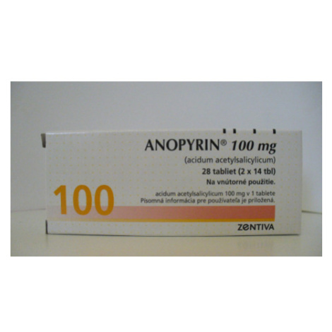 Anopyrin 100 mg 28 tbl