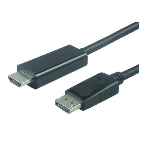 Kábel PREMIUMCORD DisplayPort 1.2 na HDMI 2.0, pre rozlíšenie 4Kx2K@60Hz, 1m