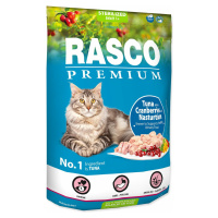Krmivo Rasco Premium Sterilized tuniak s brusnicou a kapucínkou 0,4kg