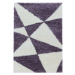Kusový koberec Tango Shaggy 3101 lila Rozmery koberca: 80x150