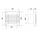 Ventilátor axiálny 100A-B, automatická žalúzia, ložisko (100MAL) (FIRN)