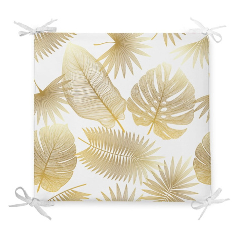 Sedák s prímesou bavlny Minimalist Cushion Covers Gold Leaf, 42 x 42 cm