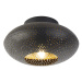 Inteligentné stropné svietidlo čierne so zlatou 25 cm vrátane Wifi A60 - Radiance
