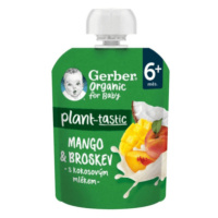 GERBER Organic kapsička mango broskyňa kokos 6m+ 80 g