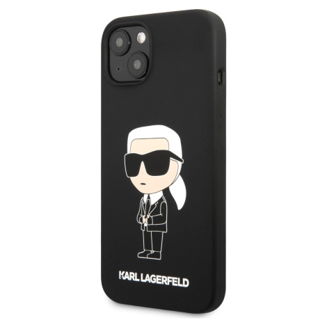 Púzdro Karl Lagerfeld gumené Apple iPhone 13 čierne