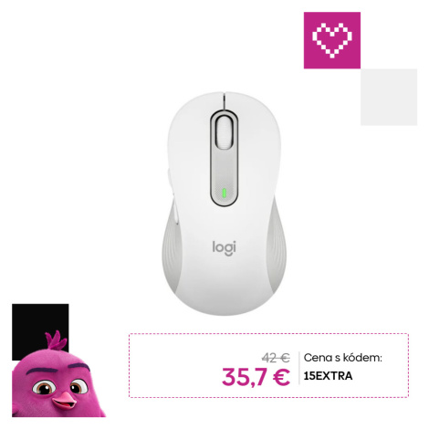 Logitech M650 myš L Biela