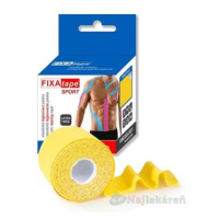 FIXAtape tejpovacia páska SPORT kinesiologická, elastická, žltá 5cmx5m, 1ks