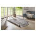 Kusový koberec Twin Supreme 104165 Siruma Black/Cream kruh – na ven i na doma - 140x140 (průměr)