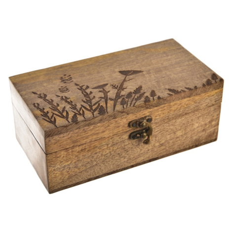 InDecor Box z mangového dreva Lúka, 22 x 12 x 9 cm, M