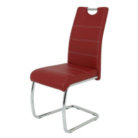 Sconto Jedálenská stolička FLORA S bordová, syntetická koža