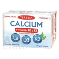 TEREZIA CALCIUM + vitamín D3 a K2