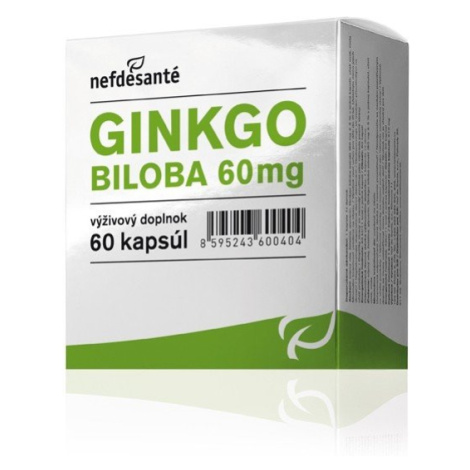 Nefdesanté GINKGO BILOBA 60mg na zlepšenie pamäti, 60ks