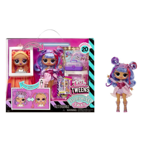 L.O.L. Surprise! Swap Tweens bábika a mini Tweens česacia hlava - Bailey