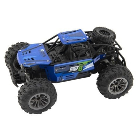 Auto RC buggy terénne modré 22cm plast 2,4 GHz na batérie + dobíjací pack Teddies