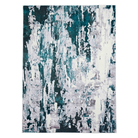 Koberec v petrolejovo-svetlosivej farbe 80x150 cm Apollo – Think Rugs