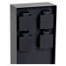 Energetický stĺp Prios Foranda, 4 kusy, čierny, 40 cm