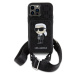 Karl Lagerfeld Saffiano Monogram Crossbody Ikonik NFT Kryt pre iPhone 14 Pro Max Black