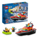 LEGO® City 60373 Hasičská záchranná loď a čln