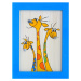 Obr 093 obrázek žirafy modrý - s - 200x250mm