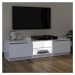 vidaXL TV skrinka s LED svetlami biela 120x30x35,5 cm