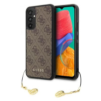 Kryt Guess Samsung Galaxy A34 5G brown hardcase 4G Charms Collection (GUHCSA34GF4GBR)