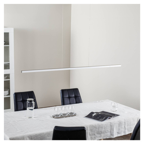 Závesné LED svietidlo Orix, biele, 150 cm dĺžka Evotec