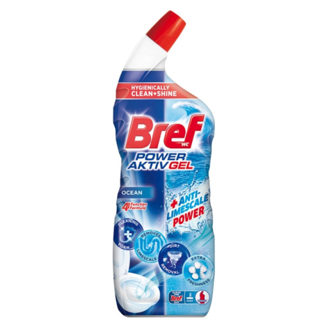 BREF Power Aktív gél WC čistič Ocean 700 ml